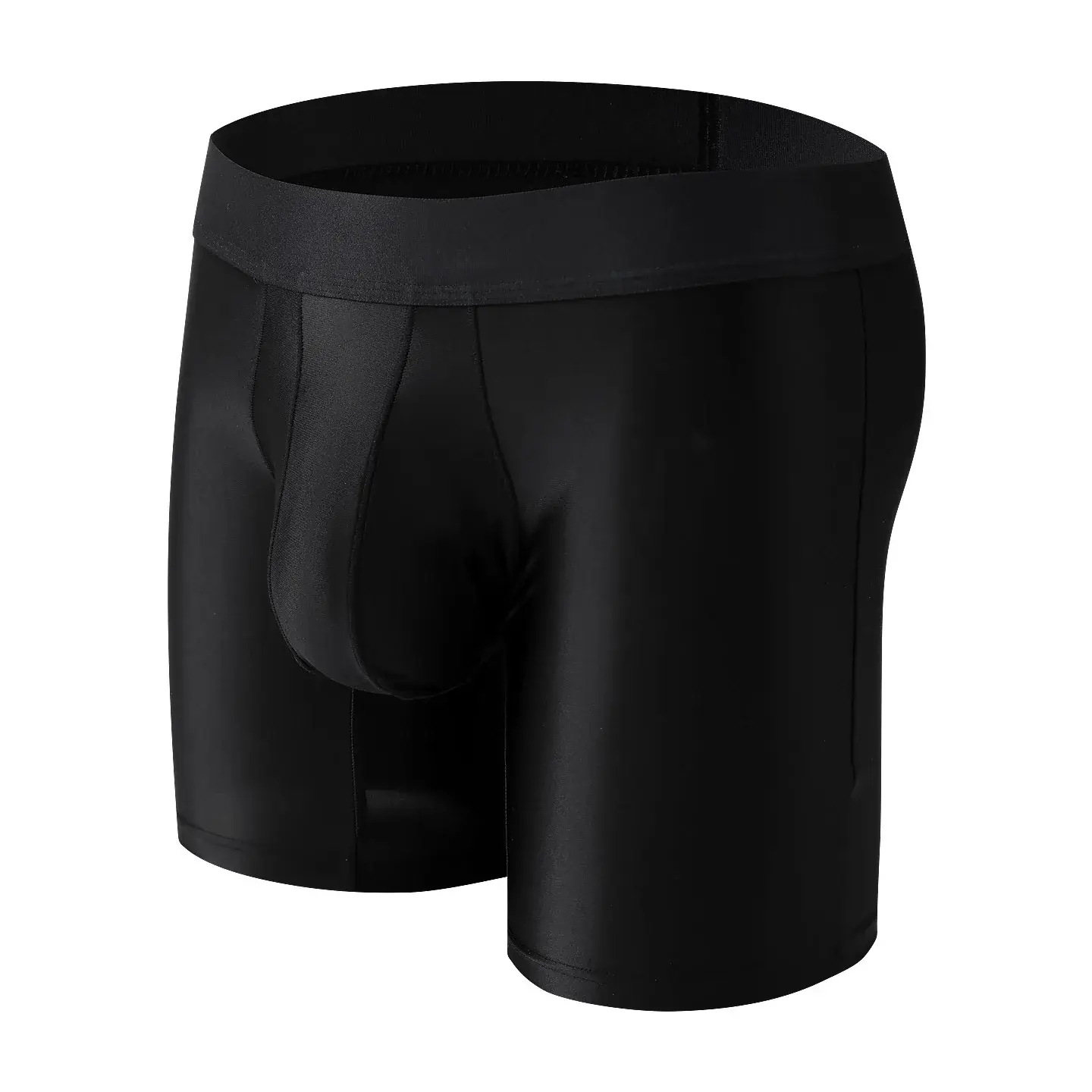 Mens Underwear Boxers Solid U Convex Pouch Panties Man Extended Leg Boxer Shorts Homme Middle Waist Sports Underpants Male M-XXL — image 7