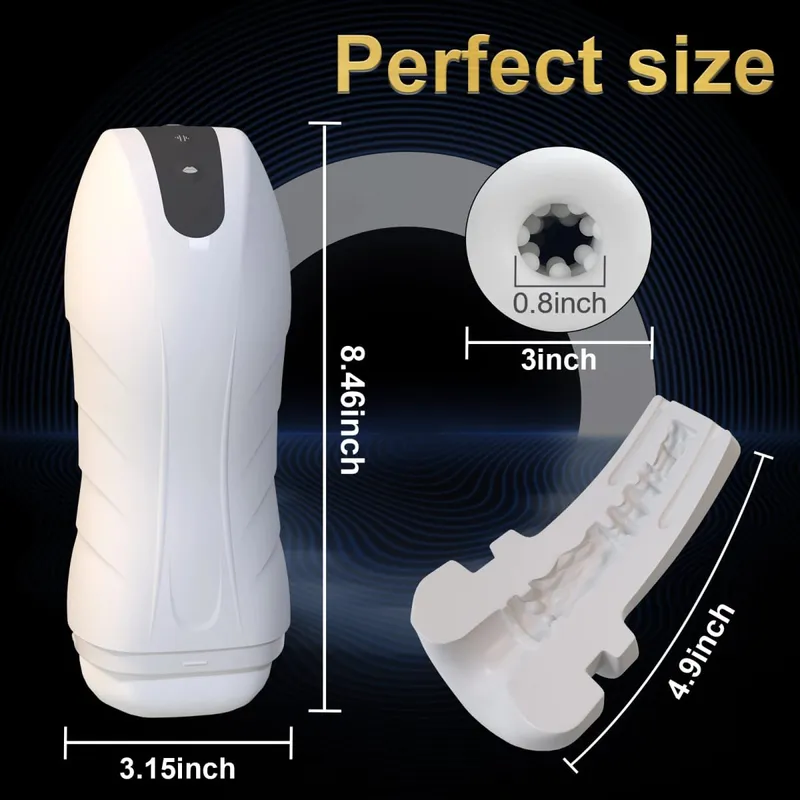 Automatic Male Sucking Mastubator Vibration Blowjob Machine Masturbation Cup Sex Toys Adult Goods for Men Masturbate Supplies