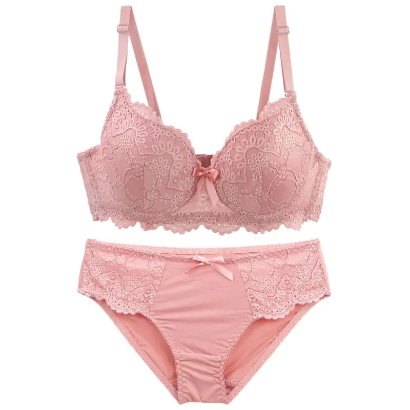 Σετ σουτιέν DainaFang Lace Minimizer 3/4 Cup Push Up Εσώρουχα Πλαϊνή υποστήριξη Αφαιρούμενα λουριά με 3 γάντζους Γυναικεία εσώρουχα — image 4