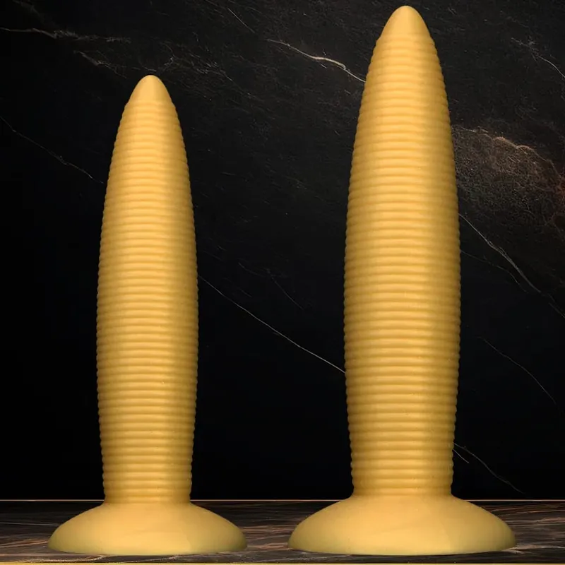 Pointed Giant Anal Plug Soft Silicone Huge Butt Plug Thick Anal Dildo Dilator with Suction Cup Adult Sex Toys For Woman Men