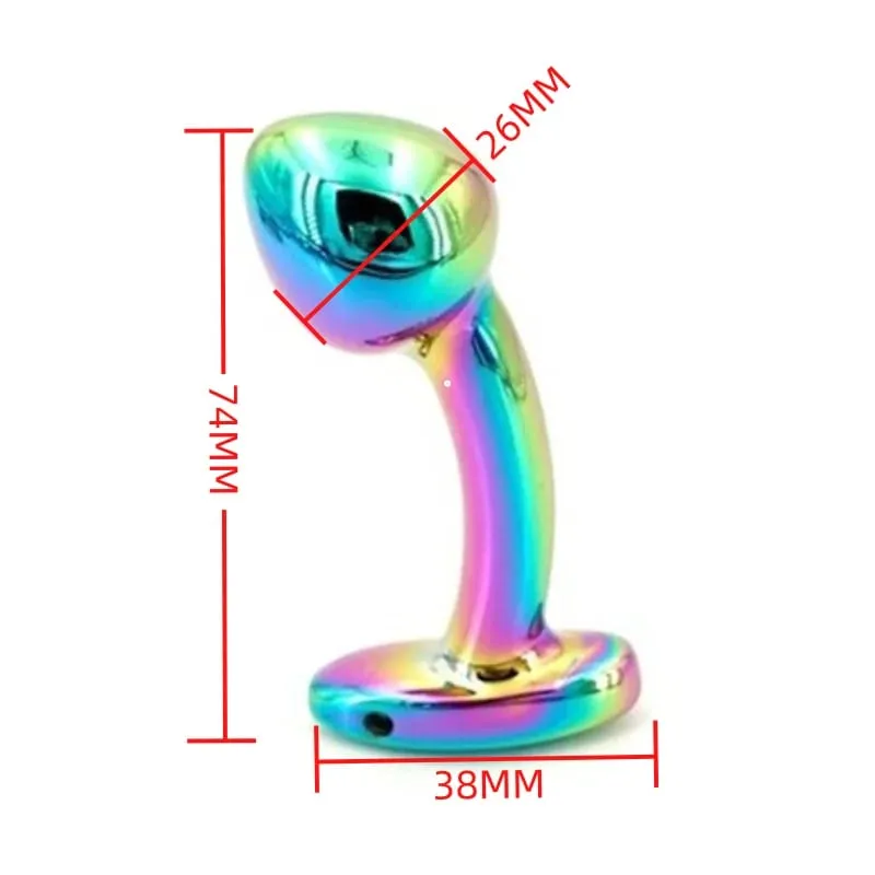 גודל קטן מתכת אנאלי חרוזים Butt Plug Mini Rainbow רוז זהב Butt Plug תכשיטי קריסטל מאמן אנאלי דילדו אוננות צעצוע מין — image 30