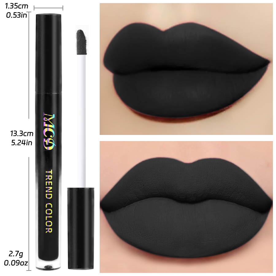 1 τεμ. Αδιάβροχο ματ βελούδινο Lip Glaze Ενυδατικό Lip Gloss μακράς διαρκείας Υγρό κραγιόν που δεν ξεθωριάζει εύκολα