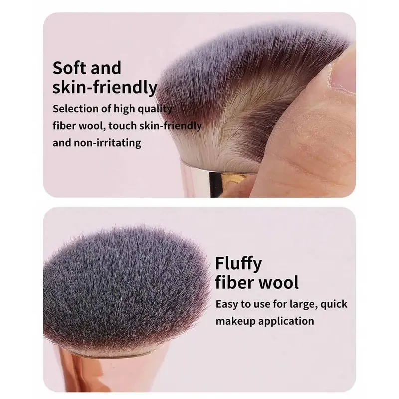 4 τμχ Σετ βουρτσών μακιγιάζ με διπλό άκρο Soft Synthetic Bristles Foundation Blush Powder Eyeshadow Brushes Portable Cosmetic Tools for — image 4
