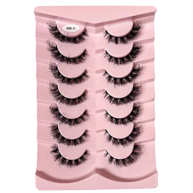 Κλασικές βλεφαρίδες 3D όγκου Faux Mink Lashes Φυσική εμφάνιση Χνουδωτές ψεύτικες βλεφαρίδες Wispy Cat Eye Lashes Αφράτες βλεφαρίδες 3D Mink — image 12