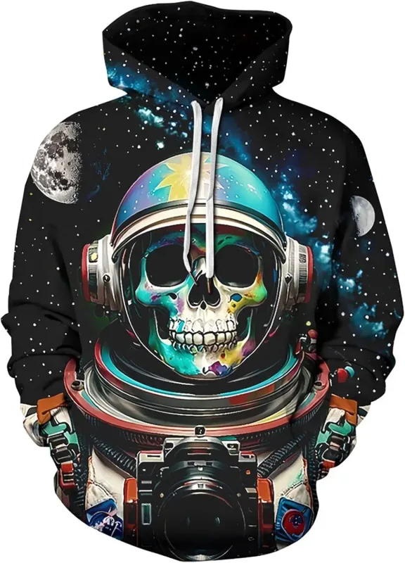 Sudaderas con capucha gráficas para hombre Sudadera con capucha unisex con estampado novedoso, sudadera con estampado 3D y bolsillo, sudadera con capucha gráfica cálida de manga larga Me