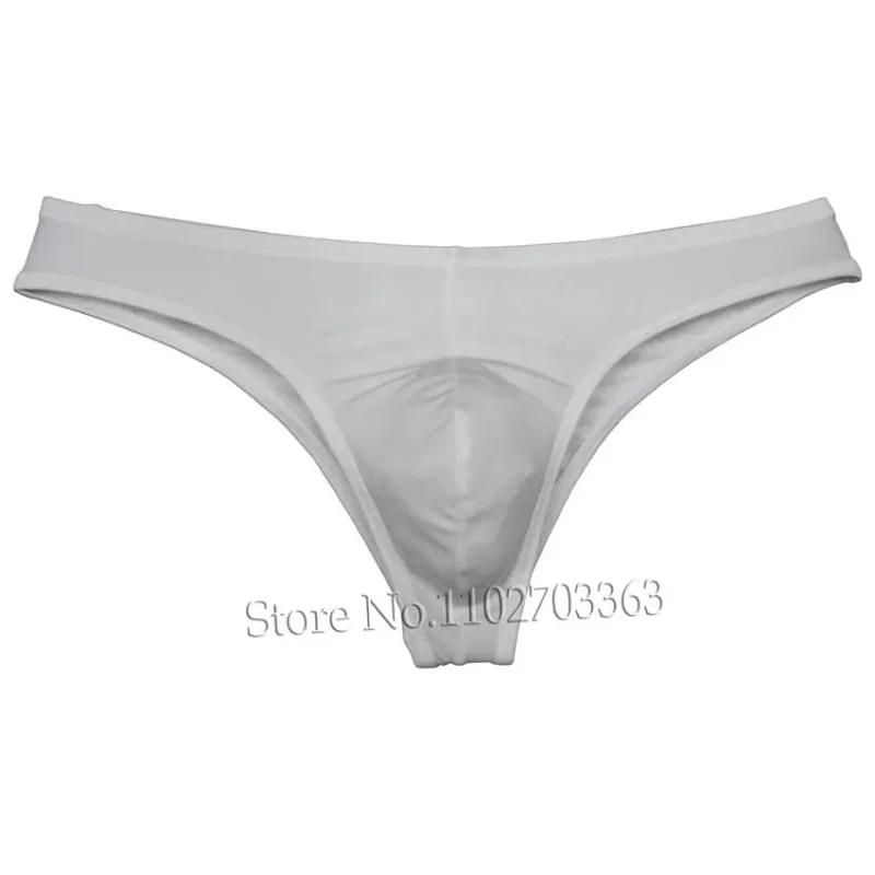 Men's Bikini Briefs Triangle Underwear Pucker Back Micro Briefs Elastic Shiny Summer Low Rise Beach Briefs Sexy Silky Smooth — image 19
