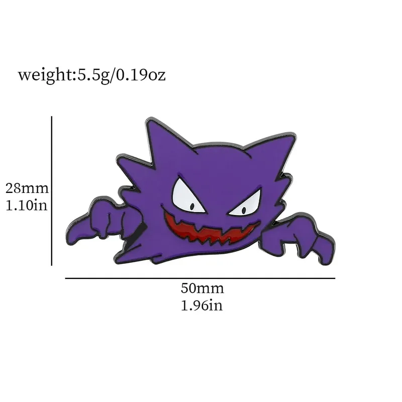 סיכות קריקטורה Gengar אנימה אמייל סיכות דש עבור אביזרי תרמיל אוסף אוסף סיכות תכשיטים — image 15