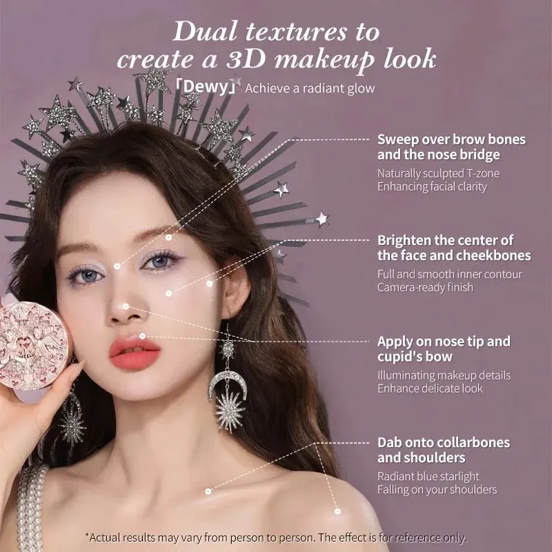Συλλογή Flower Know Little Angel Κουτί δώρου Μακιγιάζ Eyeshadow Blush Cream Matte Lipstick Highlighter Full Kit All In One — image 4