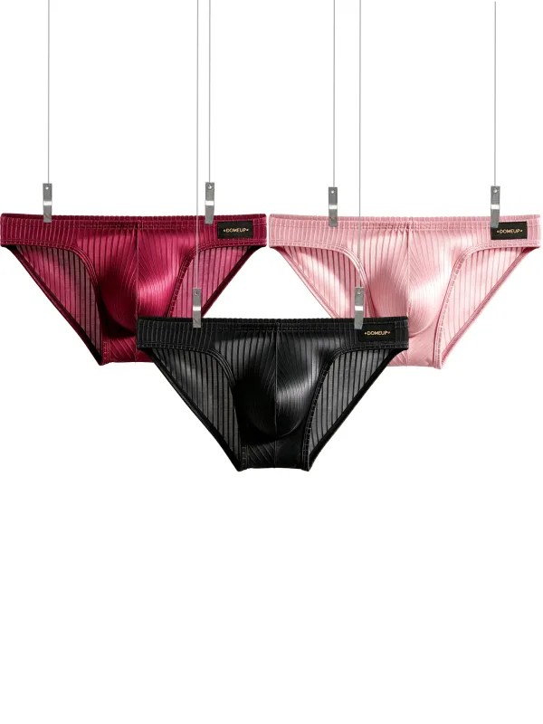 Men's Underwear Ribbed Texture Mens Brief Nylon Elastane Underpants Lightweight Thin Comfortable Male Triangle Underwear M‑XXL — image 12