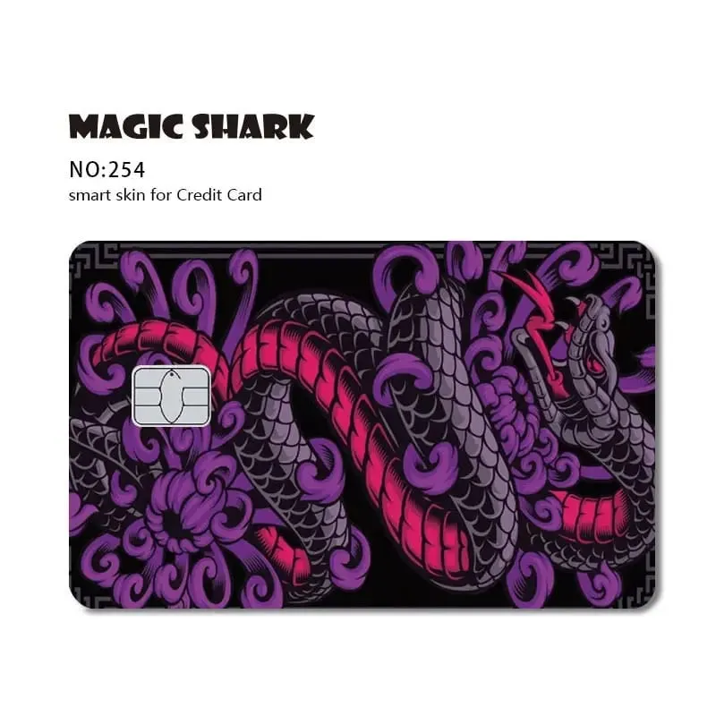 Magic Shark Dog Meme Hunter Snake Stonks 3M ματ μπροστινό αυτοκόλλητο PVC Κάλυμμα μεμβράνης για τραπεζική χρεωστική πιστωτική κάρτα — image 18