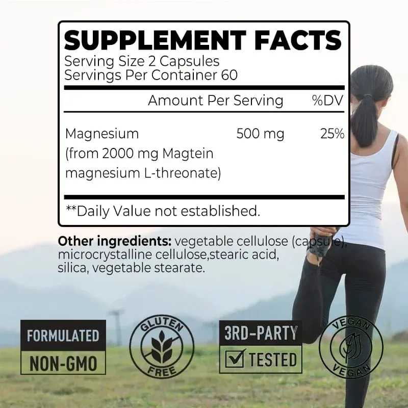 Magnesium L-Threonate - Improve Memory Cognition Stress Relief and Sleep Quality — image 2