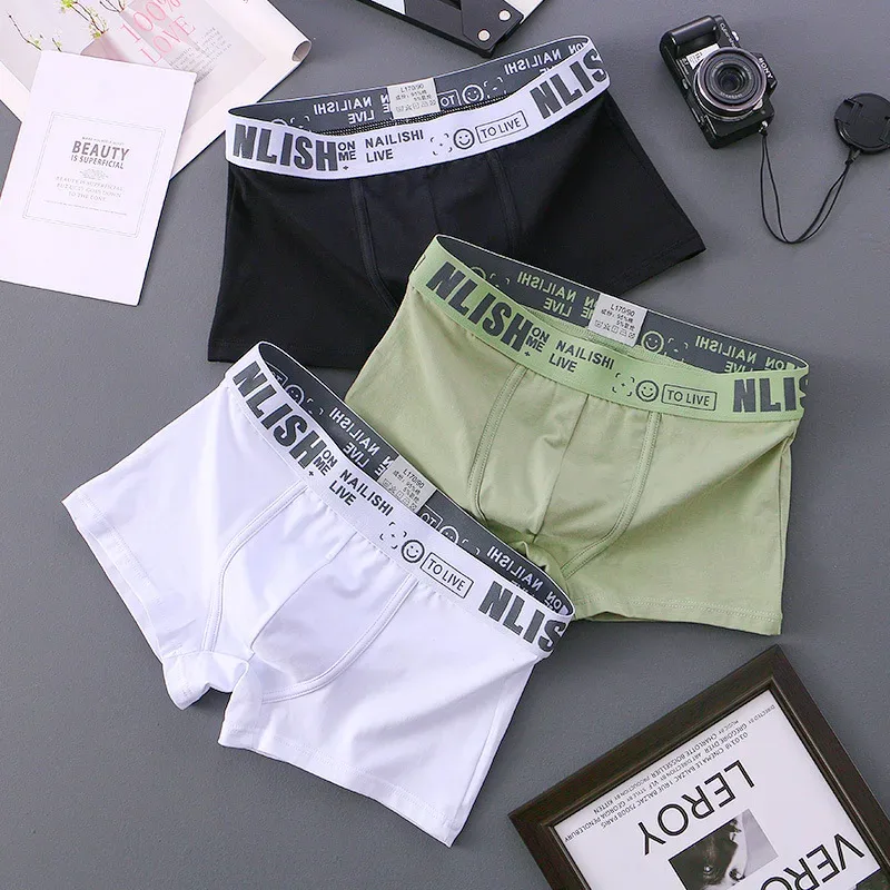 [Bloom the love] Marca Solid 1 pz/3 pz Boxer Uomo Intimo Cotone Boxershort Mens Boxer Uomo Cuecas Masculina Taglia M-3XL nl-112