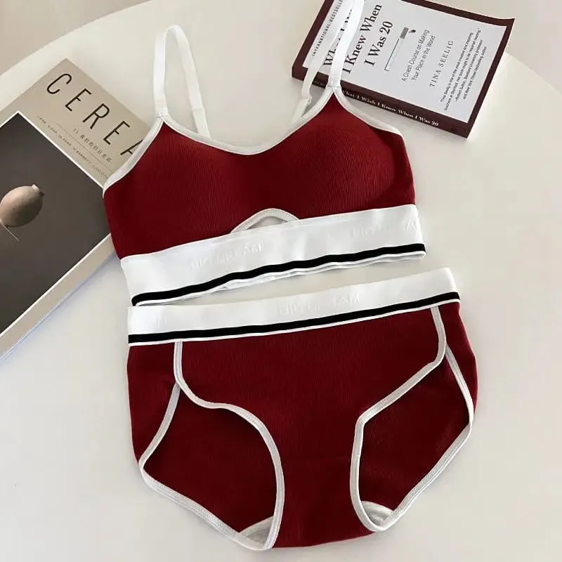 Εσώρουχα εσώρουχα Seamless Sports Bralette Teens Wireless Anti-Sagging Thin Cup Μικρή υποστήριξη στήθους Racerback Ελαφρύ σετ σουτιέν — image 15