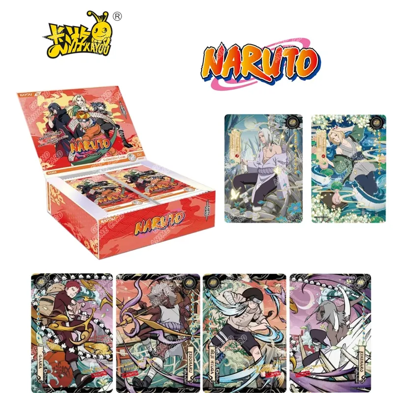 Genuíno naruto t4w8 jin1 jin2 mar versão em inglês versão global caixa de reforço anime tcg raro cr ninja mundo cartão coleção