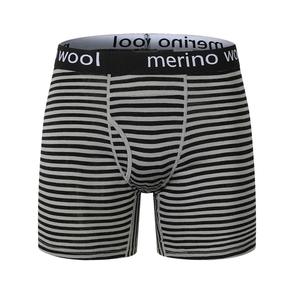 Mens Merino Wool Underwear Boxer Briefs 100% Merino Wool Base Layer for Men Merino Boxer Soft Comfy Breathable Moisture Wicking — image 5