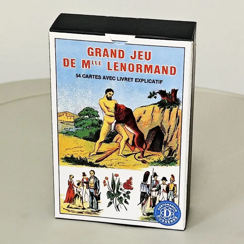 Grand Jeu De Mlle Lenormand Deck 9*6cm Printed on 350GSM Double Embossed Cardstock 54 Pcs Lenormand Oracle Cards — image 5