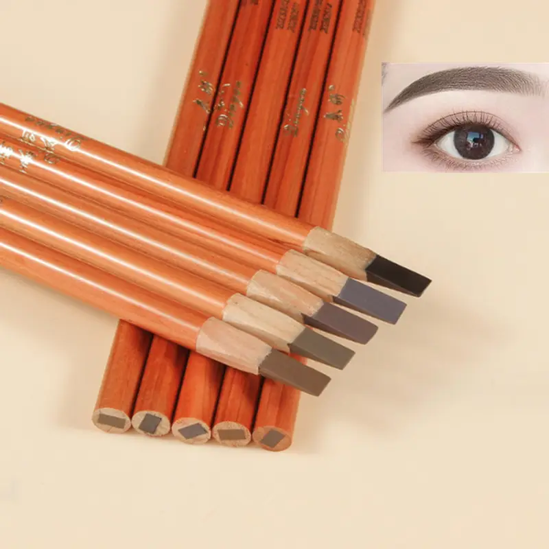 Στυλό φρυδιών Hard Microblading Brow Definer Enhancers Μολύβι Αδιάβροχο Εύκολο στην εφαρμογή Μακιγιάζ Φυσική απόχρωση άγριων φρυδιών — image 2