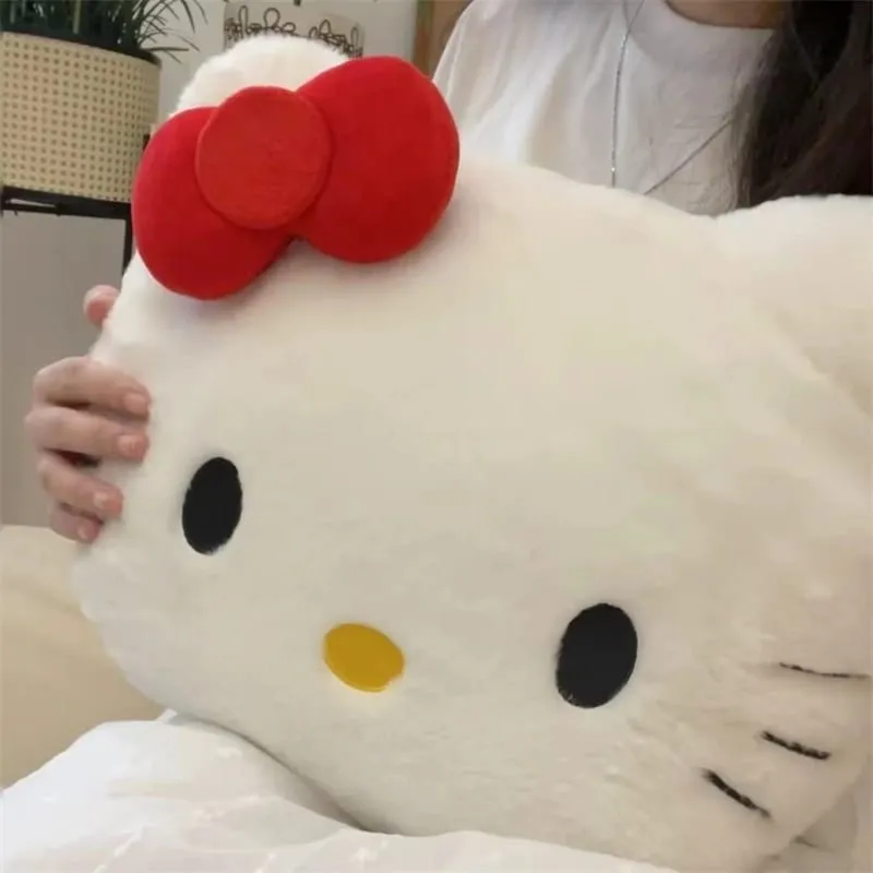 Anime Sanrio Hello Kitty Cute Cartoon Head βελούδινο καναπέ μαξιλαριού Μαξιλάρι αυτοκινήτου Μαξιλάρι για ύπνο Μαξιλάρι για γενέθλια Δώρα για κορίτσι — image 10