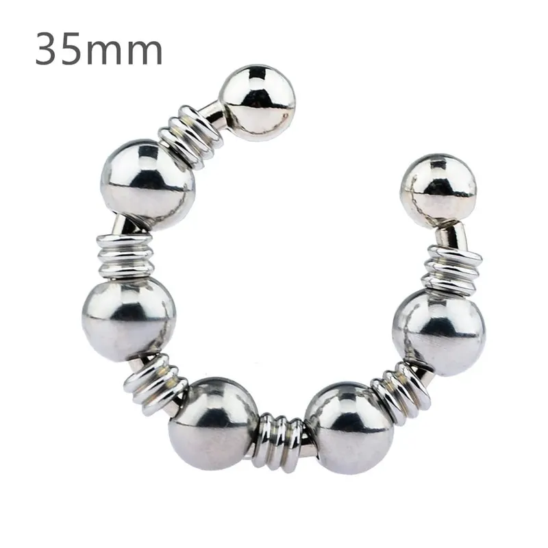 Man Stainless Steel Metal Penis Lock Cock Ring Delay Ejaculation Ball Scrotum Stretcher Erection Cock Ring Slave Male Sex Toy — image 10