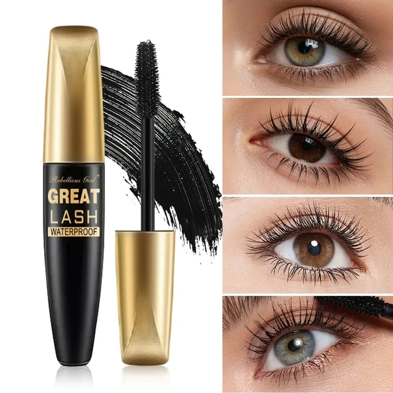 3 τμχ Σετ μακιγιάζ για 40 χρώματα Rainbow Eyeshadow Palette + Μαύρη μάσκαρα με 1 τμχ Πινέλο 3 σε 1 Σετ μακιγιάζ για καθημερινό πάρτι καθημερινά — image 7