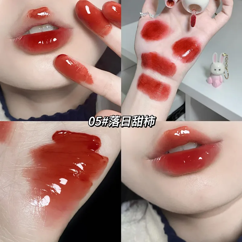 Cute Rabbit Mirror Lip Glaze Keychain Lipstick Αδιάβροχο Lip Gloss μακράς διαρκείας Αντικολλητικό Cup Γυναικείο Lip Glaze Cosmetic 6 Χρώματα — image 8