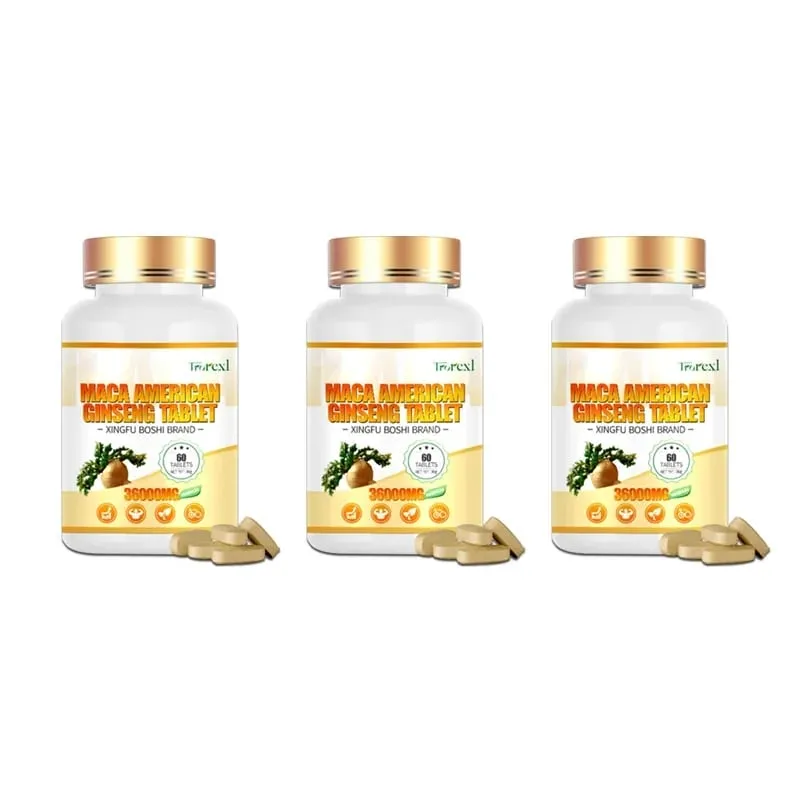 Organic Maca Root Powder with Ginseng Extract Supplement for Men and Women Health- Vegan Potency enhancement Pills — image 9