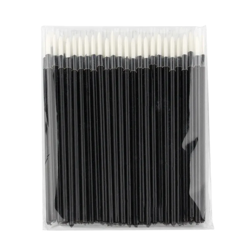 Novo 50/100 pçs pincel delineador sombra de olho aplicador ponto fino canetas delineador pincéis extensão de cílios varinhas cosméticas