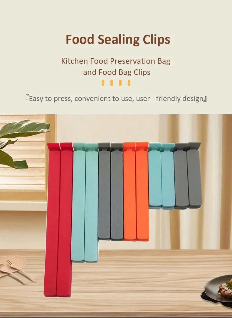 1Pc/4 /8/10Pcs Πλαστικά Κλιπ Σφράγισης για Κουζίνα Κλιπ Σφράγισης Διατήρησης Φρεσκάδας Τροφίμων Κλιπ μεγάλου μεγέθους για σνακ — image 7