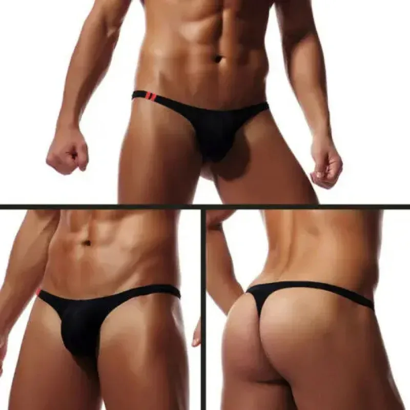 Men's Thongs G String Sexy Gay Sissy Underwear Briefs Man Jockstrap T Back Underpants Penis Pouch Breathable Panties — image 7