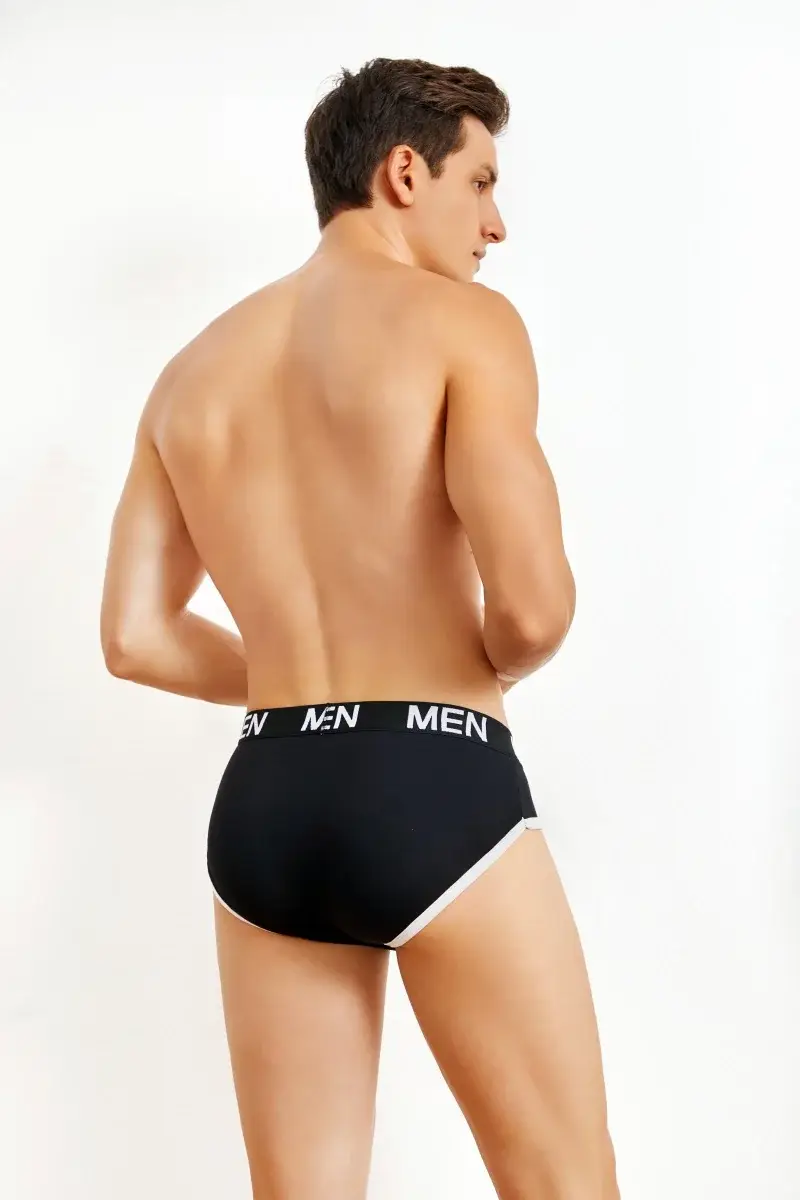 1Pcs/Set Men's Viscose Letter Panties Seamless High Quality Breathable Underpants Male Elastic Soft Comfortable Underwear S-XL — image 6