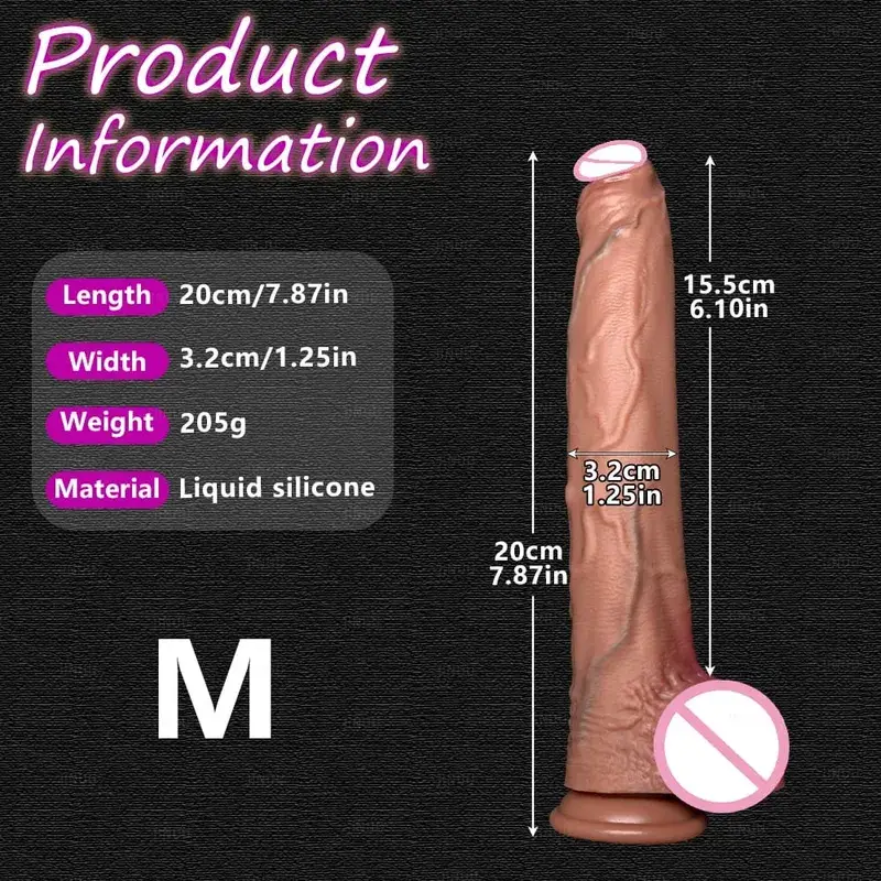 Consolador grande realista de 5 tamaños, ventosa de silicona, pene enorme, masturbación para parejas, pene suave, mujer, hombre, juguete sexual Anal para adultos — image 9