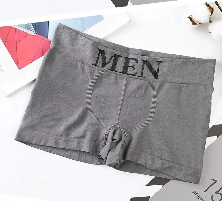 3 Pcs/Lot Panti ng Panlalaking Panloob na Kasuotang Panloob Boxers Breathable Man Boxer Solid na Pantalon Kumportableng Panlalaking Brand na Shorts Itim na Asul na Panloob