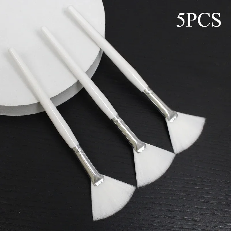 3-10 pçs pincéis faciais práticos diy máscara facial conjunto de escova macio ventilador pincéis de maquiagem ferramentas cosméticos para mulheres pincéis de maquiagem de beleza — image 9