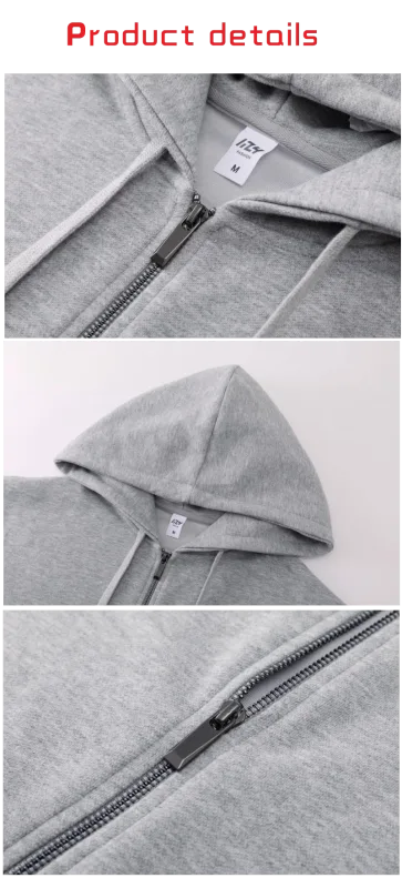 Fashion Hoodie, Hoodie, Custom Zipper Jacket, Cardigan, Printed Logo, Embroidered Logo, Men's and Women's Pure Cotton Clothes — image 2
