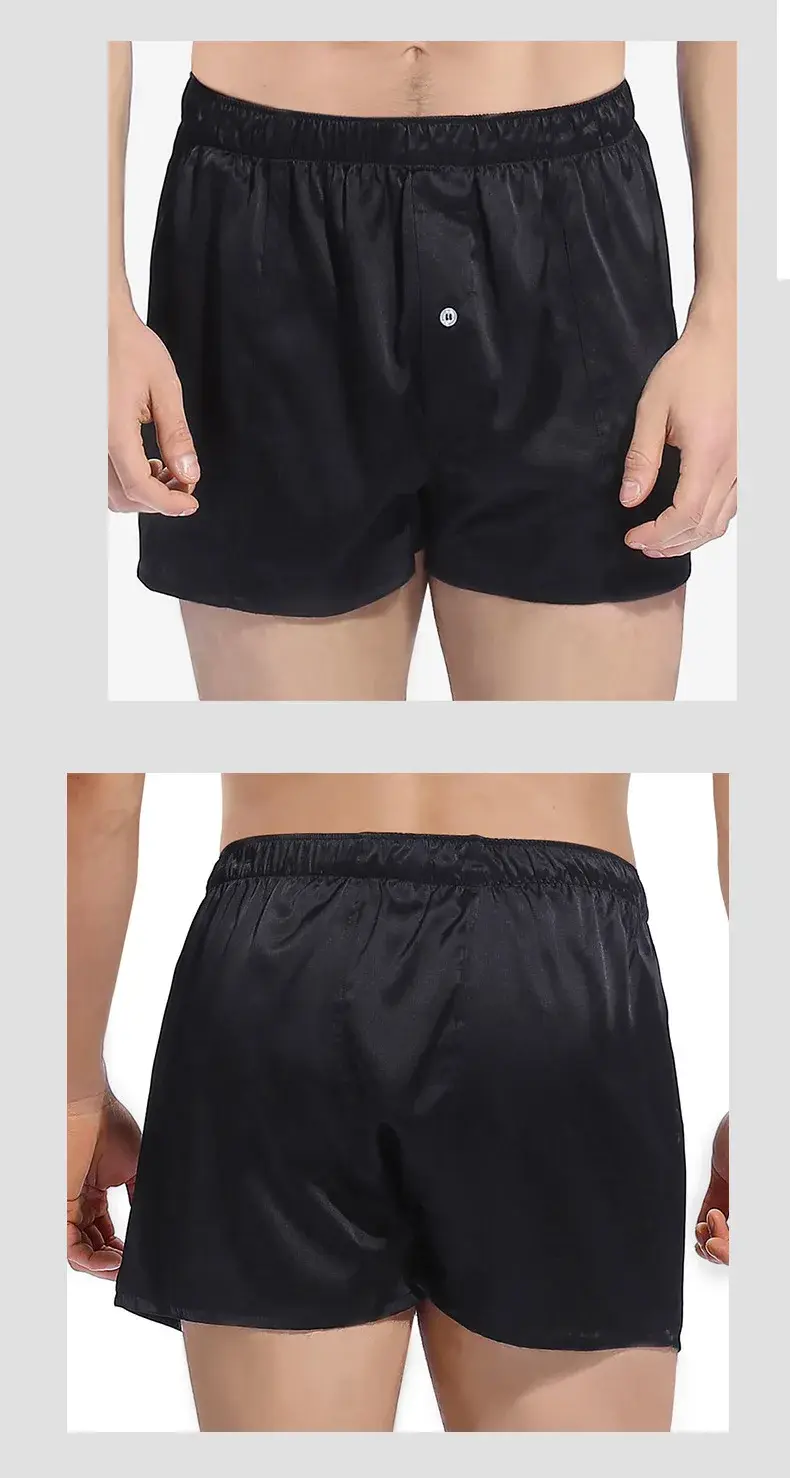 1 Máy Tính Nam Quần Lót Boxer Quần Quần Lót Giữa Eo 19MM Hình Thật 100% Dâu Tằm Tơ Chắc Chắn Màu Sắc S-520 — image 1
