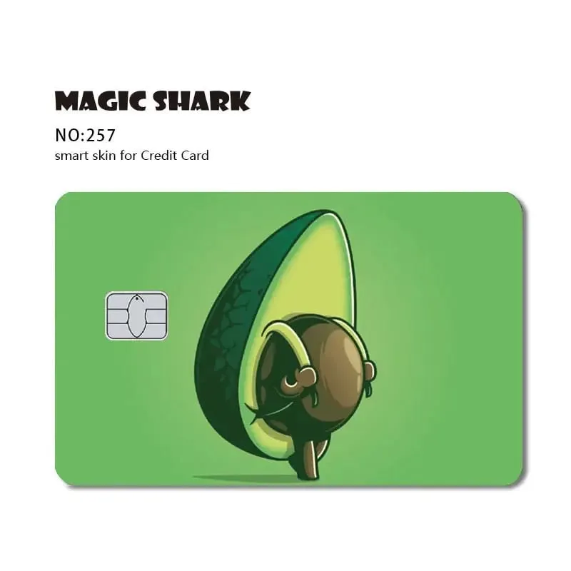 Magic Shark Dog Meme Hunter Snake Stonks 3M ματ μπροστινό αυτοκόλλητο PVC Κάλυμμα μεμβράνης για τραπεζική χρεωστική πιστωτική κάρτα — image 25