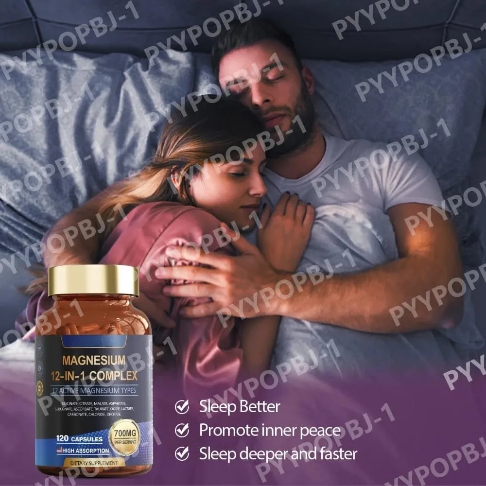 700mg Magnesium Complex12 in 1 Magnesium Supplement with Glycinate Citrate Malate Oxide Taurate Aspartate Orotate Magnesium — image 4