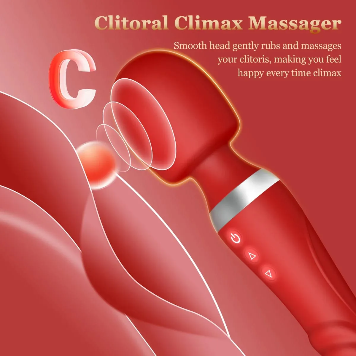 Διπλός δονητής για γυναίκες Dildos AV Magic Wand G Spot Clit Stimulator Κόλπος μασάζ Αυνανιστές Παιχνίδια σεξ ενηλίκων για ζευγάρι 18+ — image 3