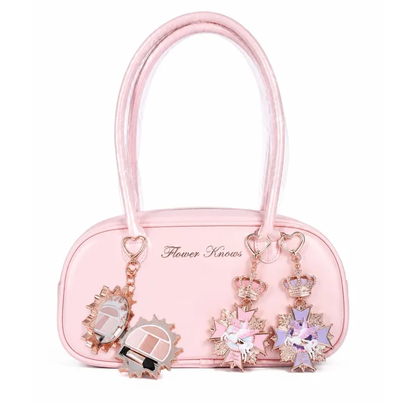 Flower Knows Knight Unicorn Eyeshadow Palette Charm Mini Makeup Accessory Fantasy Unicorn Design Cosmetic Bag Decoration — image 2