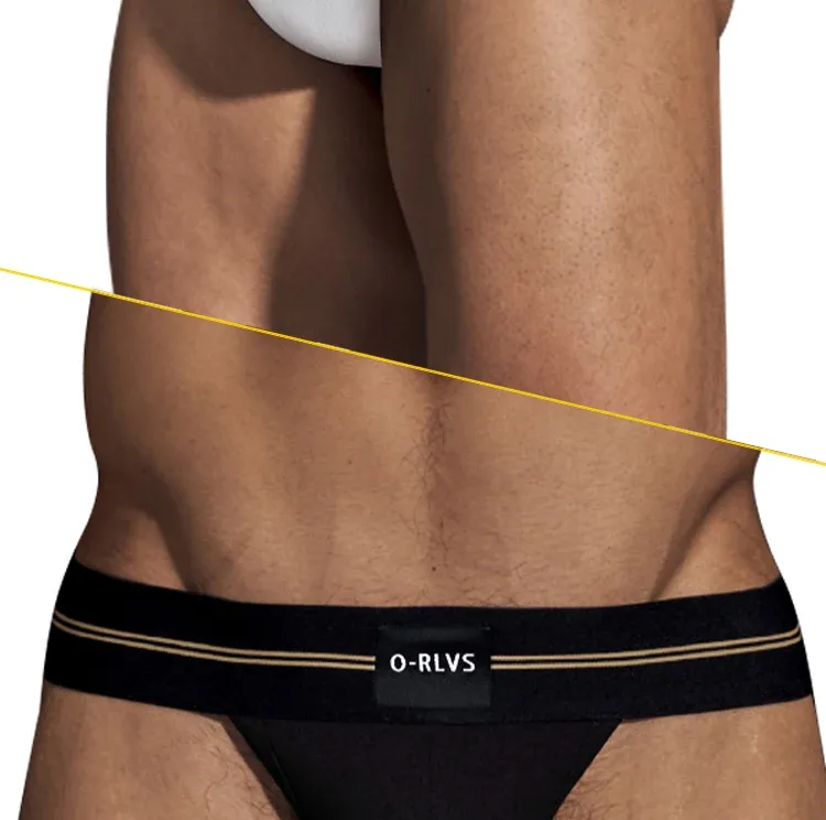 Mga Brief Panlalaking Seamless Hip Design Mens Underwaer Super Large Wide 5cm Elastic Band Independent Codpiece Boy Short Pants — image 21