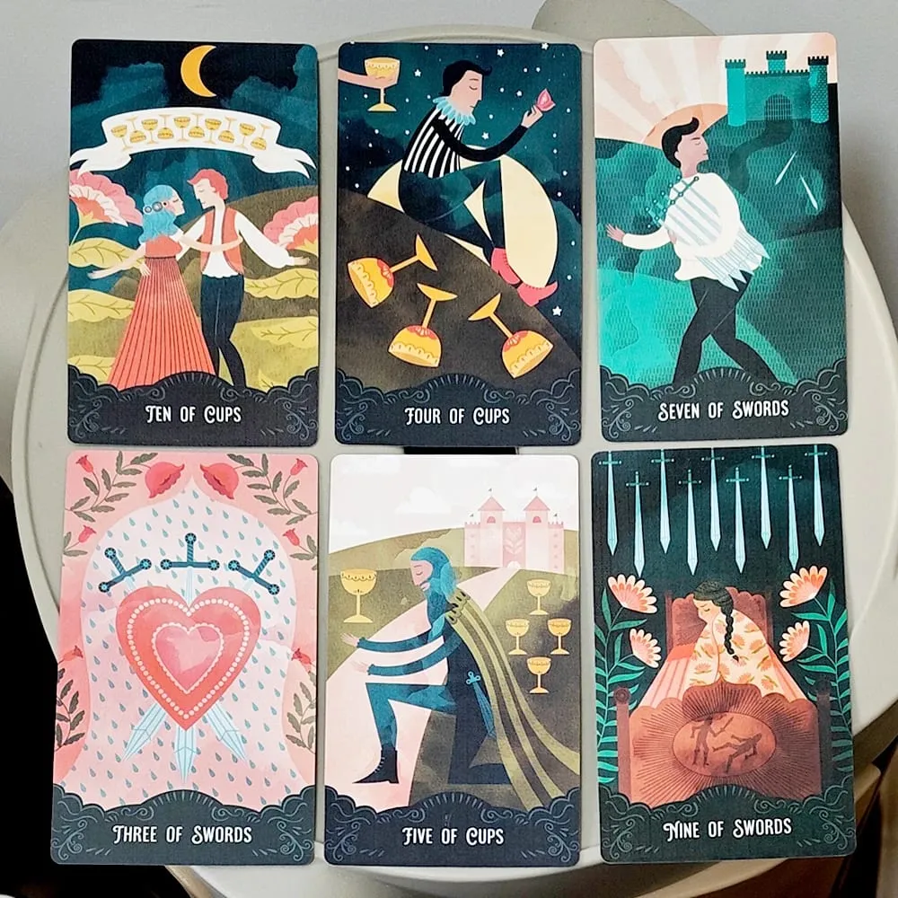 Star Maiden Tarot Deck 78 Card Deck Aesthetic Celestial Divine Tarot Κάρτες σε άκαμπτο κουτί δύο τεμαχίων 12*7cm διπλό ανάγλυφο — image 3