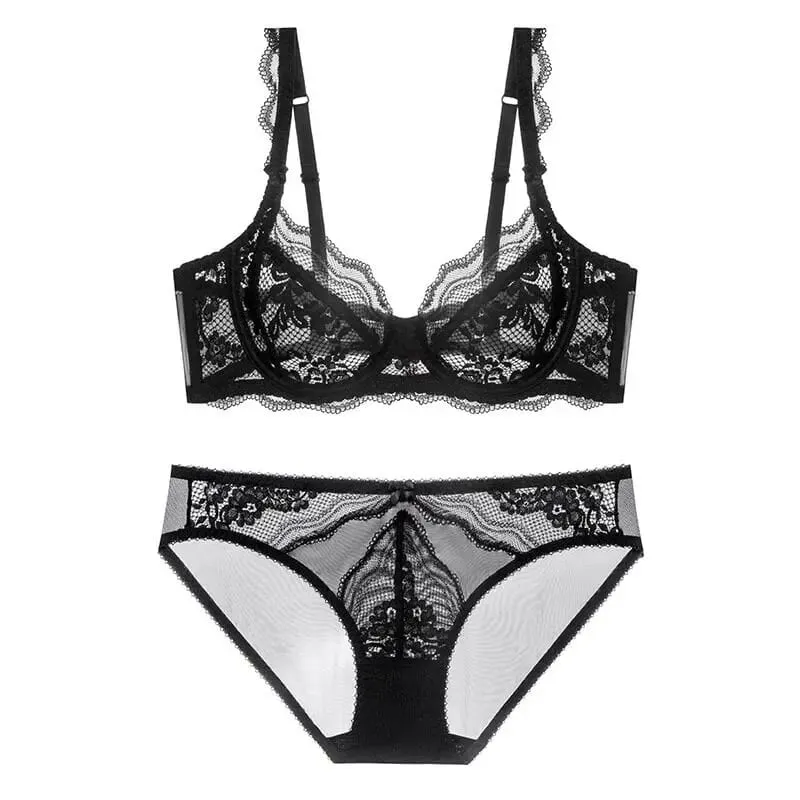 New Arrival Γυναικεία εξαιρετικά λεπτή βικτοριανή δαντέλα Push-up Σετ Soft Underwire Gather Lift Unpadded Comfort αναπνεύσιμα εσώρουχα