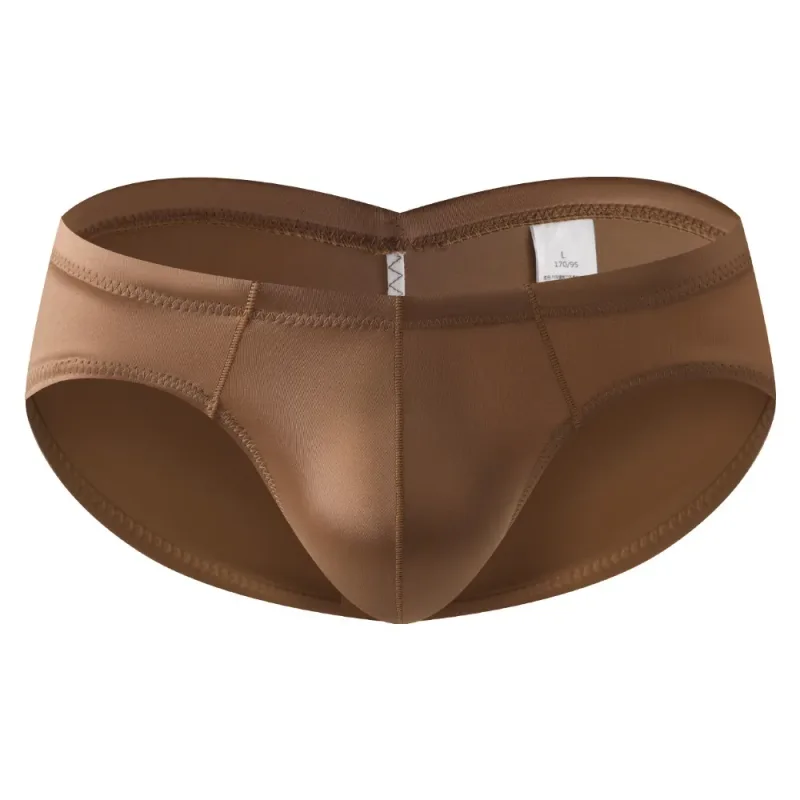 Smooth Low Waist Male Underwear Ice Silk Bulge Pouch Satin Silk Briefs Glossy Shiny Lingerie Men's Triangle Panties Youth — image 18