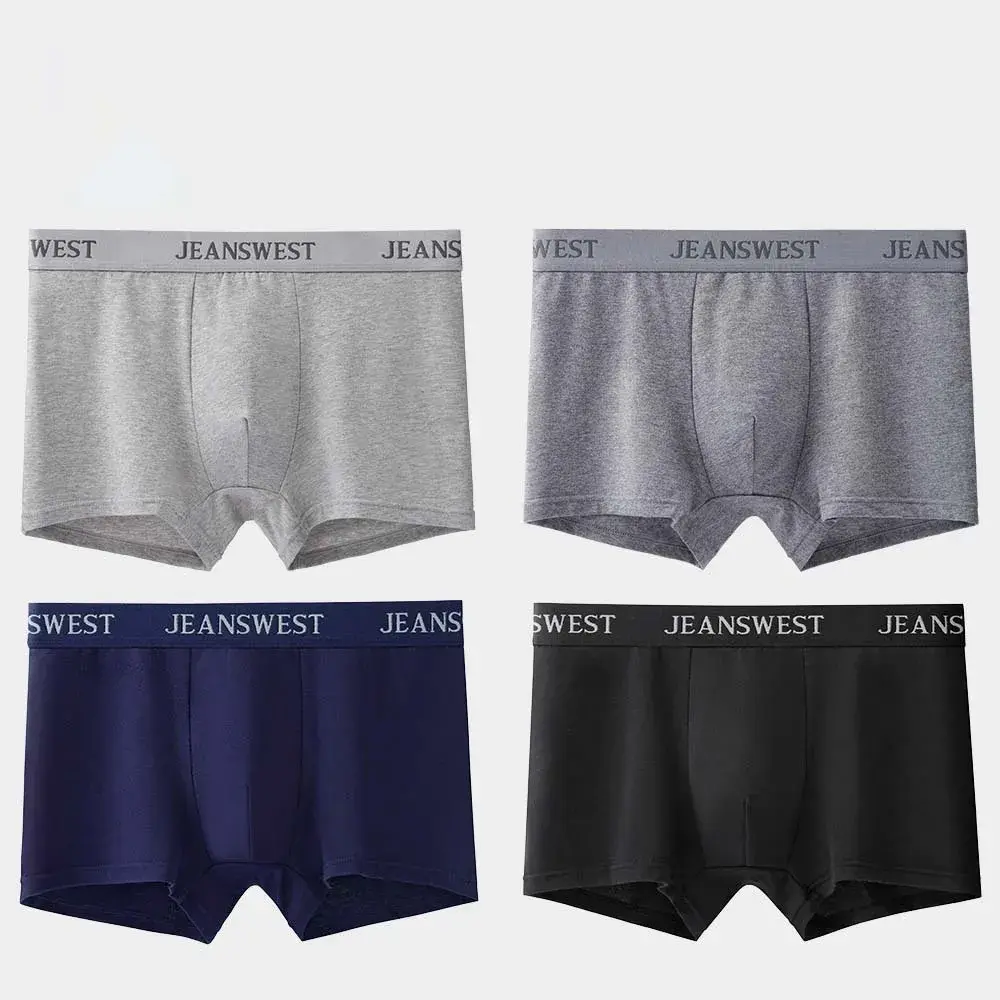 4/5Pcs Boxers Man Cotton For Men's Panties Soft Touch Men's Clothing Sweat Wicking U Pouch Design Underwear Man