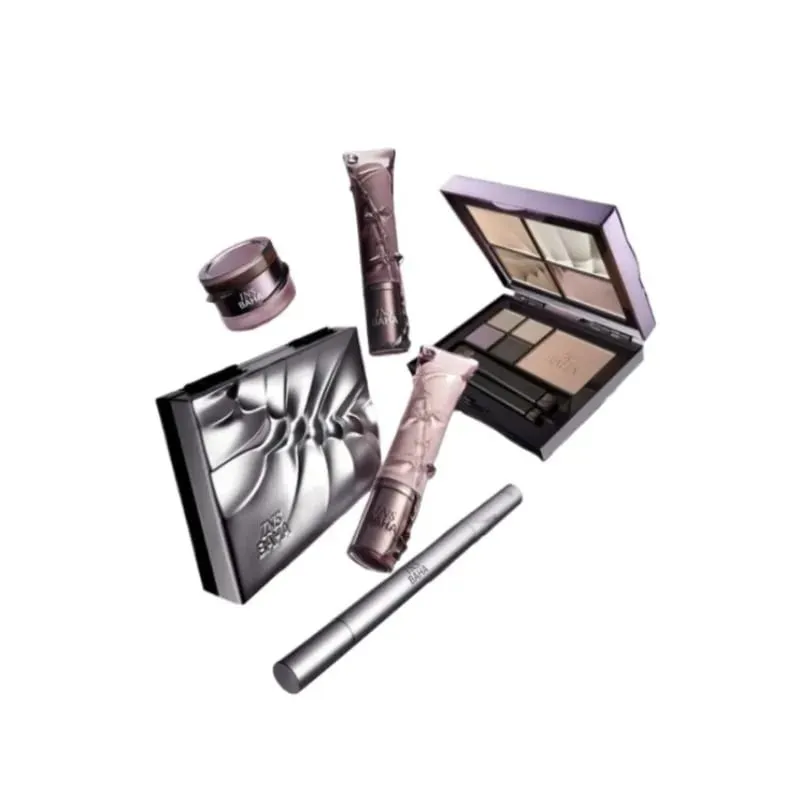 Σετ μακιγιάζ για ολόκληρο πρόσωπο Lip Gloss Lip Mud All-in-One Παλέτα Διπλής Χρήσης Ρουζ & Pendant Beauty Collection 4 τμχ Κιτ μακιγιάζ — image 3
