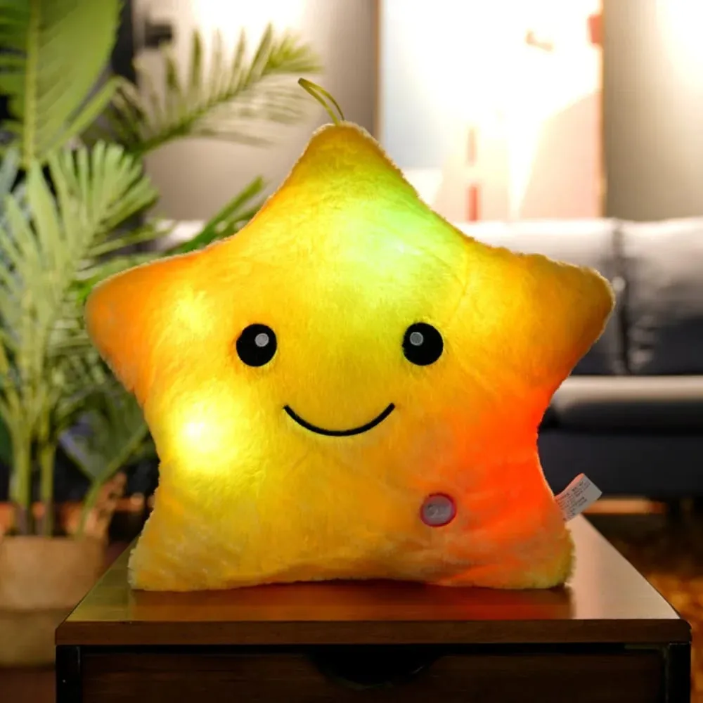 LED Electronic Star Plush Toy Soft Baby Kid Toys LED Star Doll Toy Home Decoration Star Soft Star Pillow — image 13