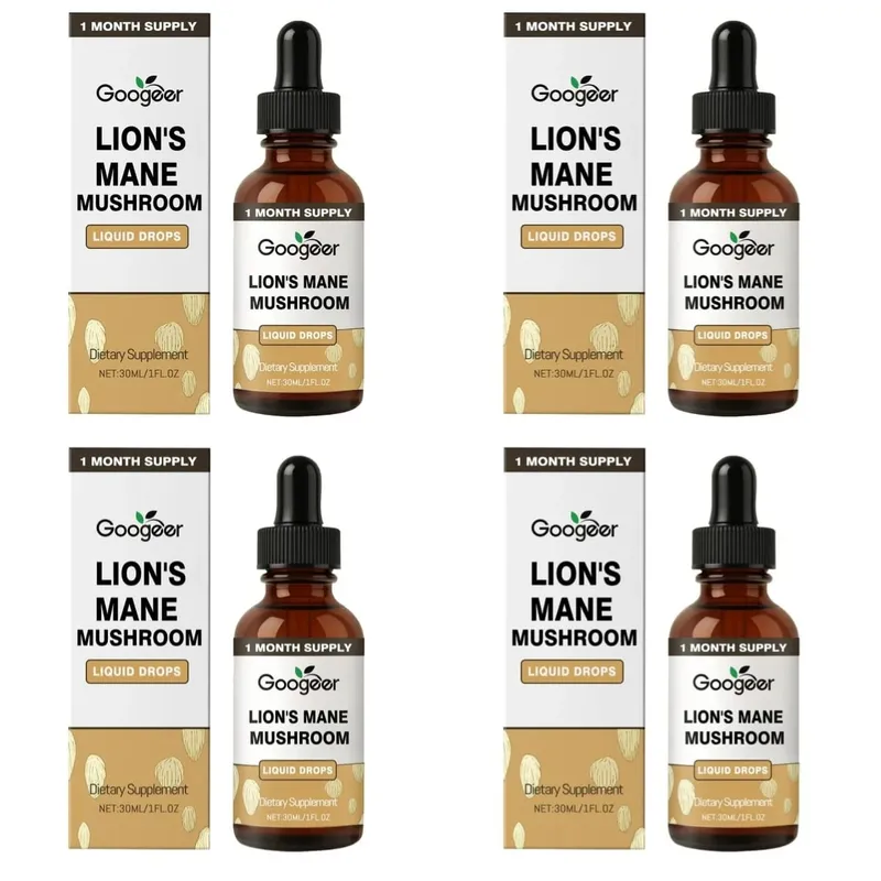 Googeer Lion's Mane Mushroom Liquid Drops Memory and Focus Support for Cognitive Clarity Mental Agility Alcohol-Free 30 ML