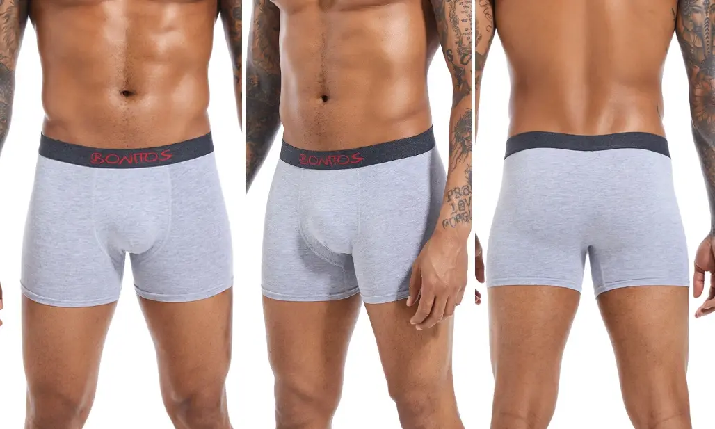 5pcs Men's Panties Cotton Boxer Briefs Letter Elastic Band Men Underpants Classic Solid Color Boxers Underwear For Man BONITOS — image 7