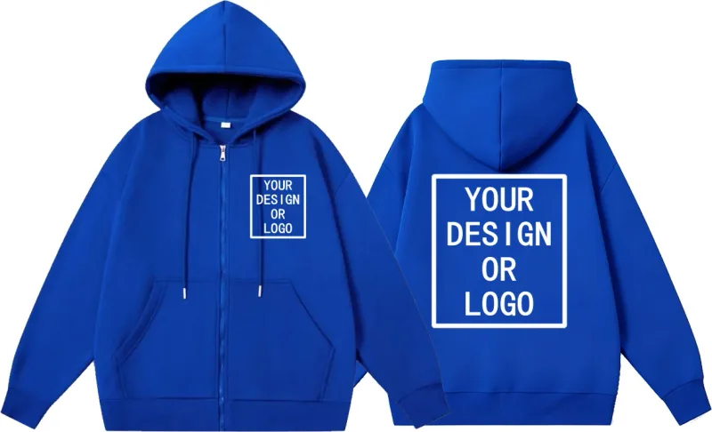 Personaliza tu propio diseño de marca, logotipo/imagen personalizada, sudaderas con capucha con cremallera DIY para hombres y mujeres, sudadera informal con capucha, nuevo jersey