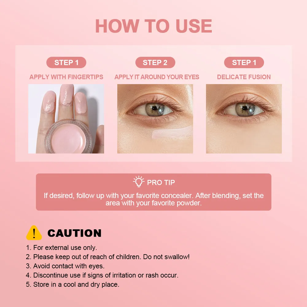 Under Eye Brightener Κρύβει & φωτίζει τους μαύρους κύκλους με έγχυση υαλουρονικού οξέος Shea butter Ενυδατικό μακράς διαρκείας Διόρθωση κάτω από τα μάτια